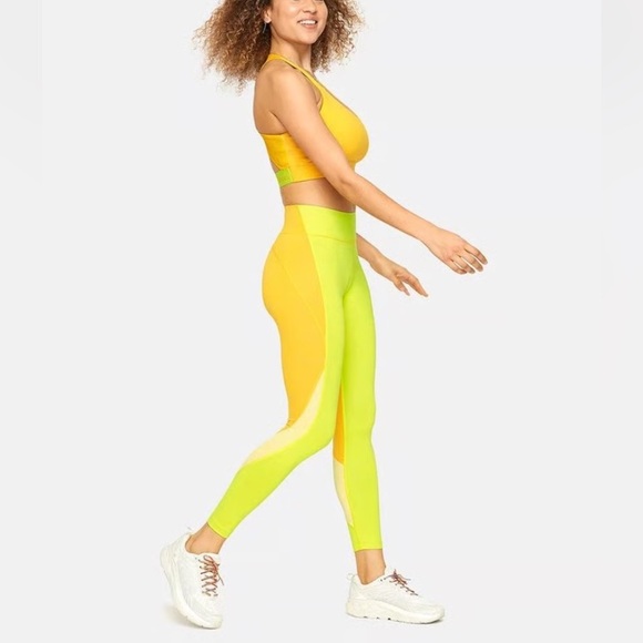 Outdoor Voices Tech Sweat Tech Leggings - Neon Yellow - Picture 2 of 6